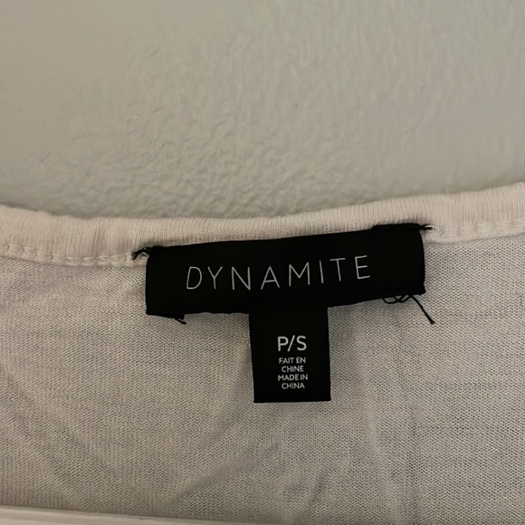 White top from Dynamite with cut out floral pattern - Picture 2 of 3